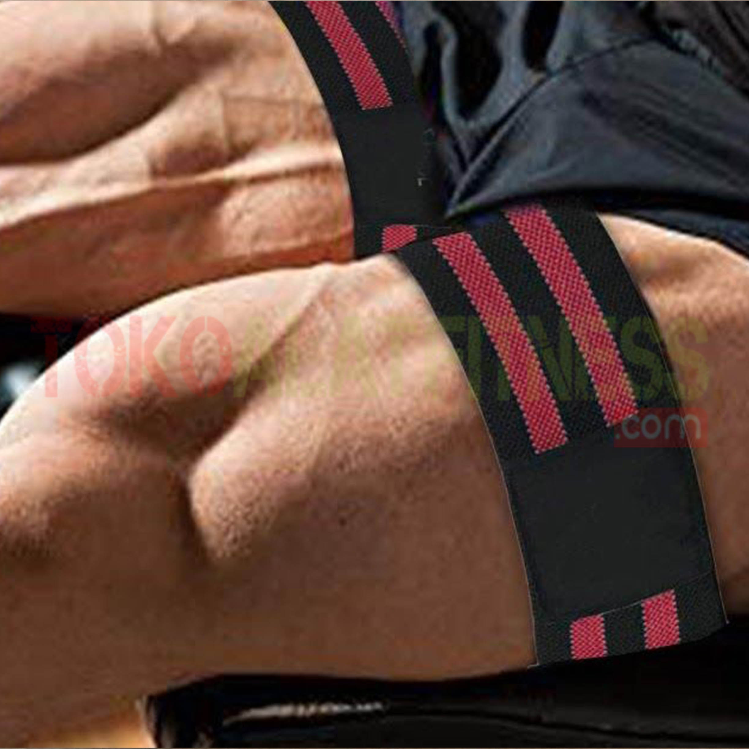 fitness arm strap merah WTM - Arm Strap Training Bands Merah Body Gym
