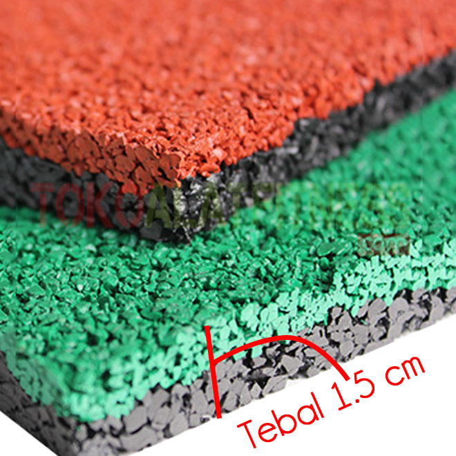 Rubber Flooring Outdoor spek wtm - Rubber Flooring Cork 1.5 cm ( Outdoor )