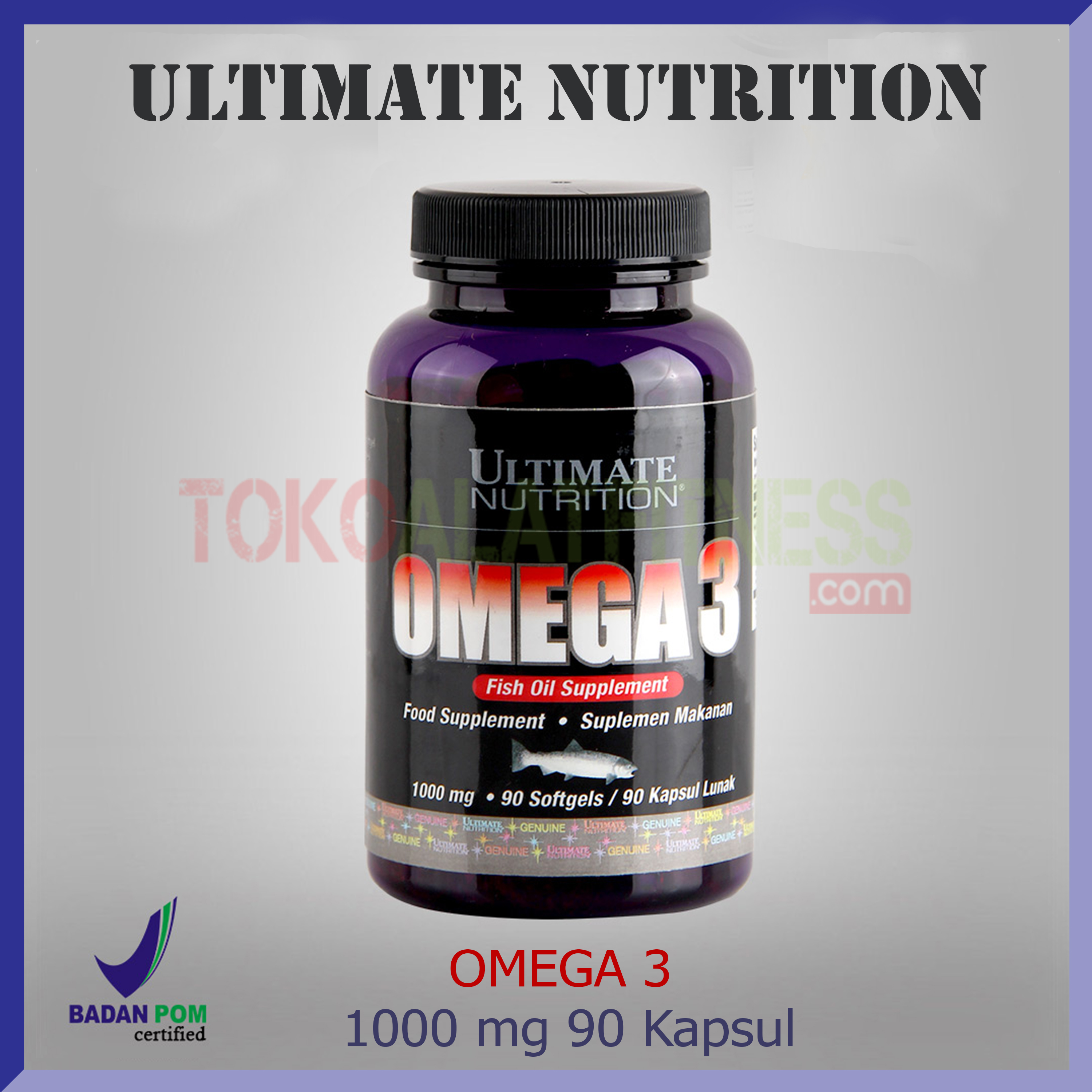 ULTIMATE NUTRITION Omega 3 1000 gram 90 capsul - Omega 3 1000mg, 90 softgels