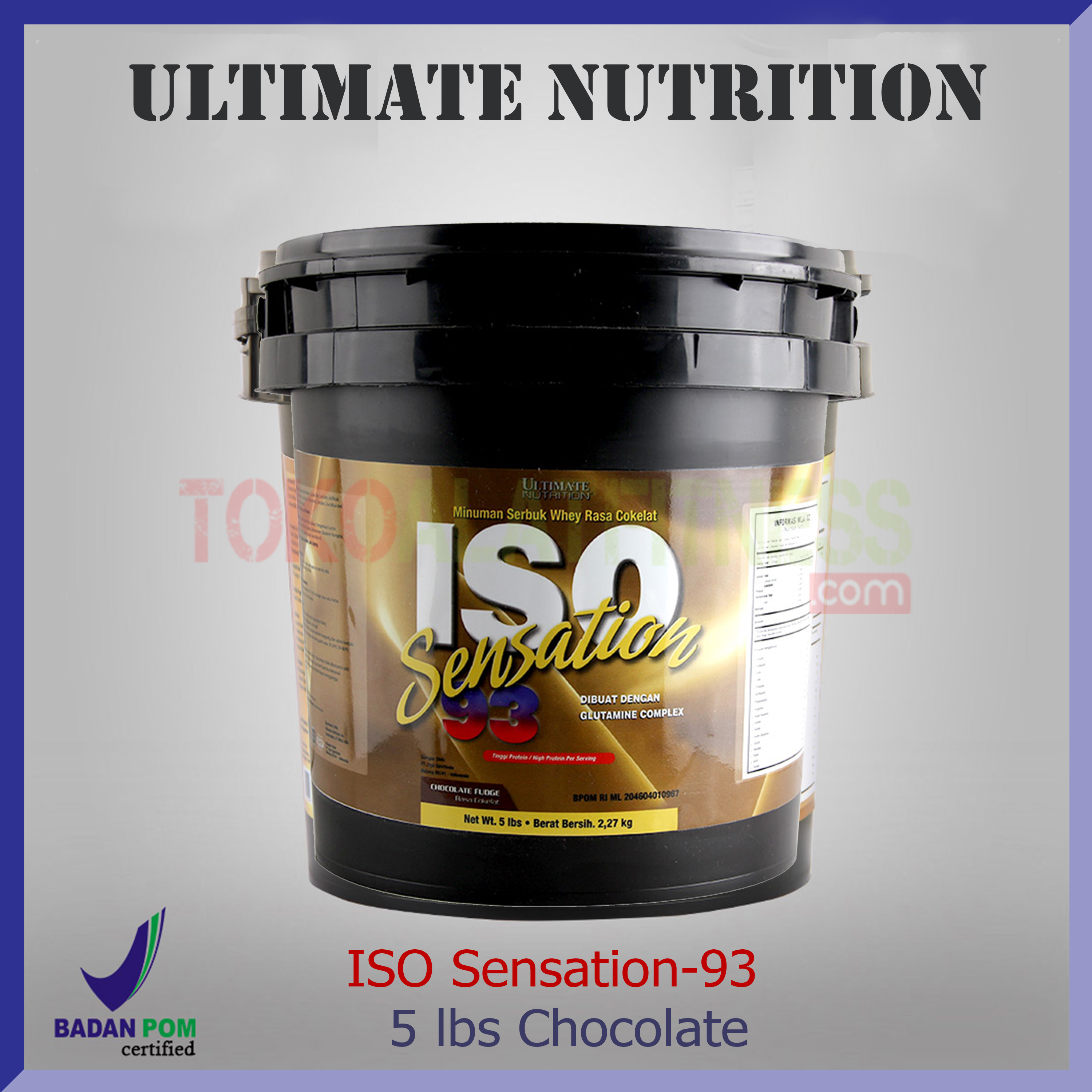 ULTIMATE NUTRITION ISO Sensation 93 5 lbs chocolate - Suplemen Ultimate Iso Sensation 5 Lbs Choco